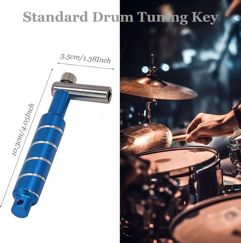 MOONBACK Drum Key Drill Bit Drum Tuning Key Standard Drum Tuning Key Wrench Drum Key Percussion Tunner Tool for Acoustic and Electronic Drums 5Pcs - Image 5